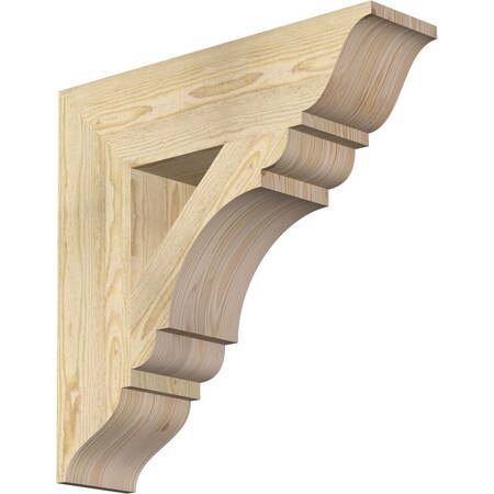 Ekena Millwork Olympic Traditional Rough Sawn Bracket, Douglas Fir, 6"W x 24"D x 24"H BKT06X24X24OLY01RDF